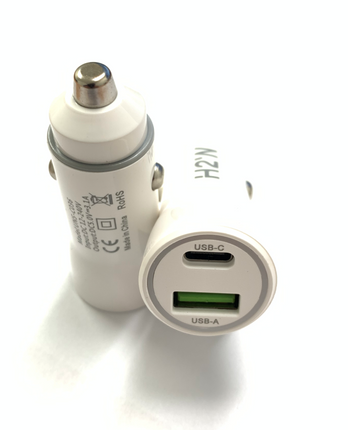 18W USB-C / USB A Car Fast Charger