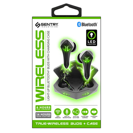 Sentry BTLT1 TWS Light Up Gaming Earbuds