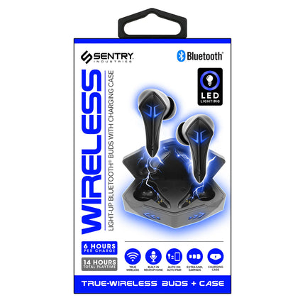 Sentry BTLT1 TWS Light Up Gaming Earbuds
