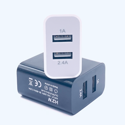 TCD-IPH Dual USB A to Lightning Fast Travel Charge - Black