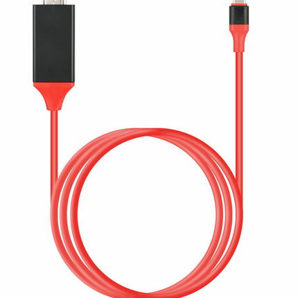 USB C to 4K HDMI Cable Video Converter Adapter 6ft - Black, Red, White