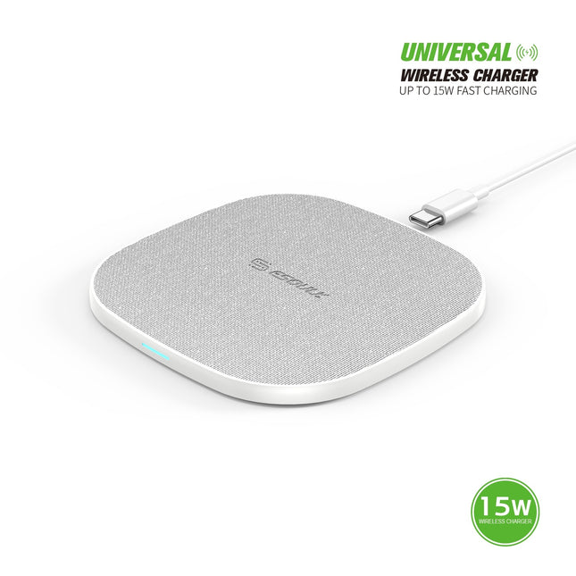 EW06:15W QI WIRELESS CHARGER - White