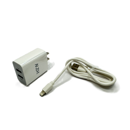 TCD-IPH Dual USB A to Lightning Fast Travel Charge - White