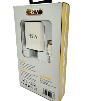 TCD-IPH Dual USB A to Lightning Fast Travel Charge - White