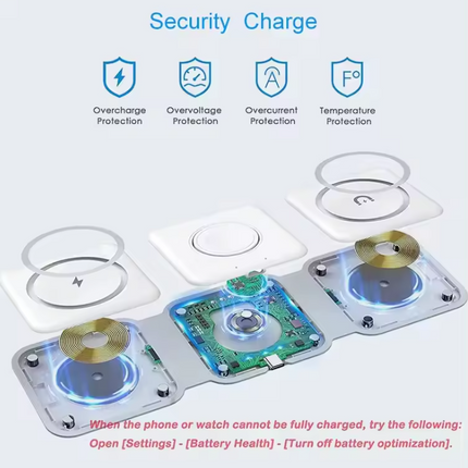 3-IN 1 Folding Wireless Charging Station