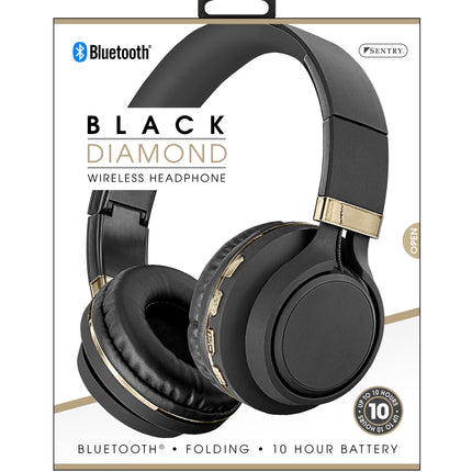 BT301 Wireless Headphone - Black/Gold