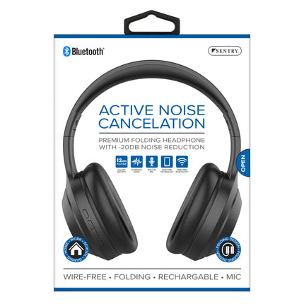 BTAND Bluetooth Headset with Active Noise Canceling -Black