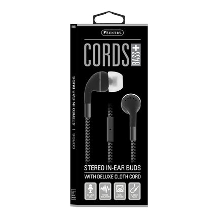 HM650 3.5m Coreds Earbuds - Black