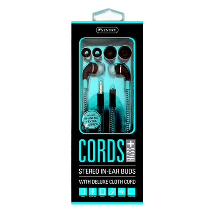 HM650 3.5m Cords Earbuds - Black/Blue