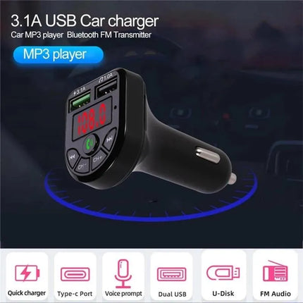 CarE3 Multifunction Bluetooth FM Transmitter