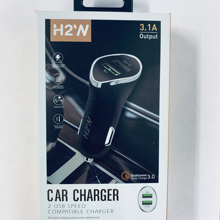 CCD-IPH USB A to Lightning Fast Car Charge - Black