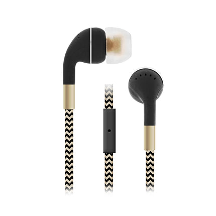 HM650 3.5m Cords Earbuds - Black/Gold