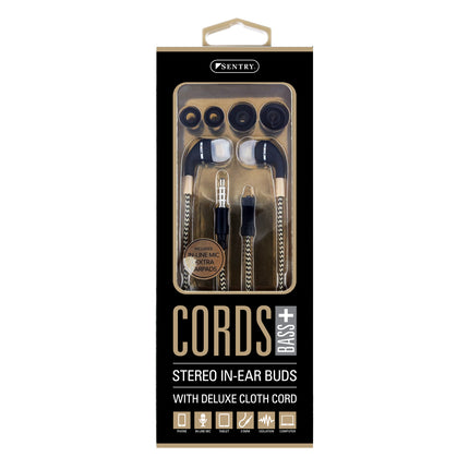 HM650 3.5m Cords Earbuds - Black/Gold