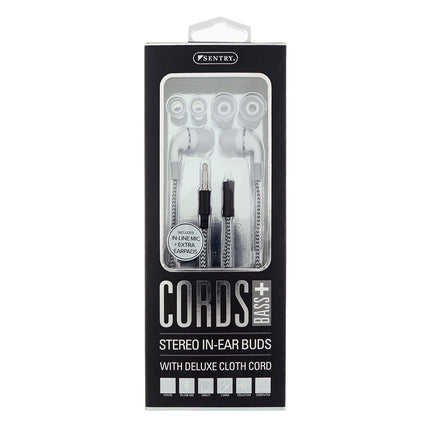 HM650 3.5m Cords Earbuds - Black/White