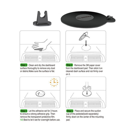 EH43BK:UNIVERSAL TRUCK DASHBOARD & WINDS CAR MOUNT