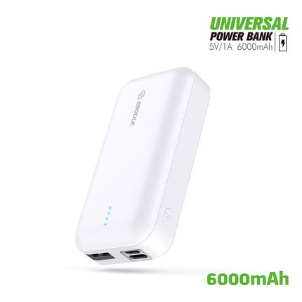 EP25-WH: 6000 MAh UNIVERSAL POWER WHITE