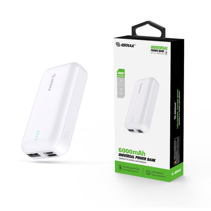 EP25-WH: 6000 MAh UNIVERSAL POWER WHITE