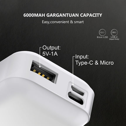 EP25-WH: 6000 MAh UNIVERSAL POWER WHITE