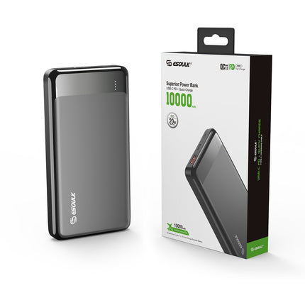 EP26:10000mAh PD20W&QC18W POWER BANK - Black