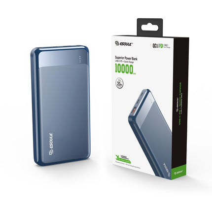 EP26:10000mAh PD20W&QC18W POWER BANK - Blue