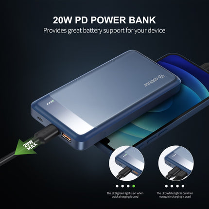 EP26:10000mAh PD20W&QC18W POWER BANK - Blue