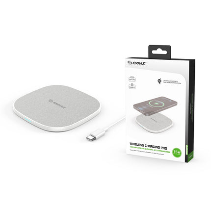 EW06:15W QI WIRELESS CHARGER - White